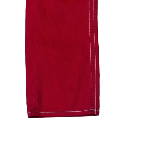 True Religion Red Straight Leg Womens Jeans Size 29 Zip Closure 100% Cotton - Picture 7 of 12